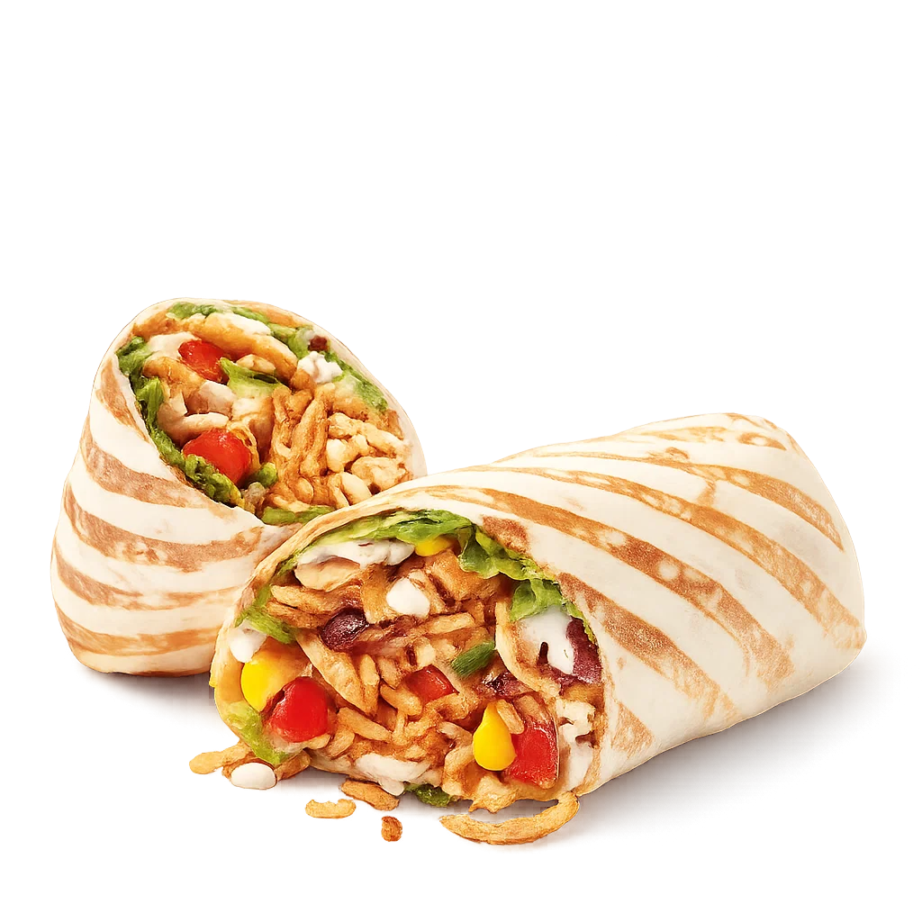 Tim Hortons Cilantro Lime Veggie Loaded Wrap with Cheese
