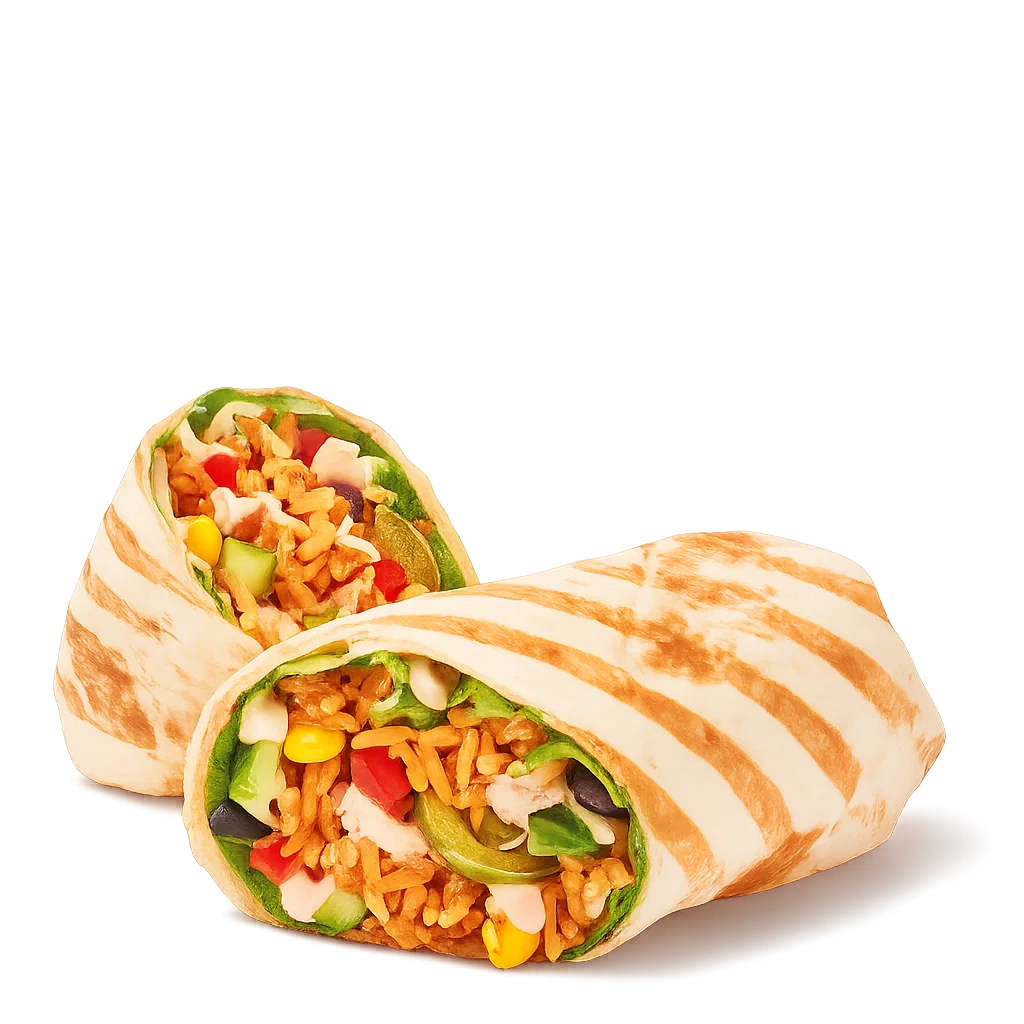 Tim Hortons Habanero Veggie Loaded Wrap with Cheese