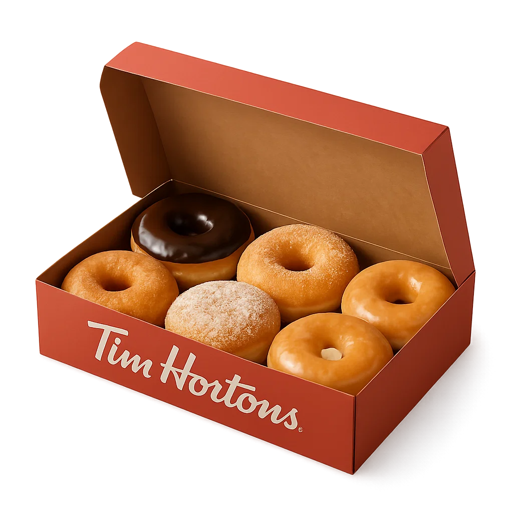 Tim Hortons 6 Assorted Donuts