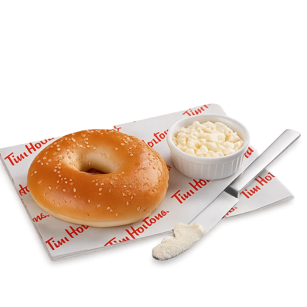 Tim Horton Bagel with Cream Cheese