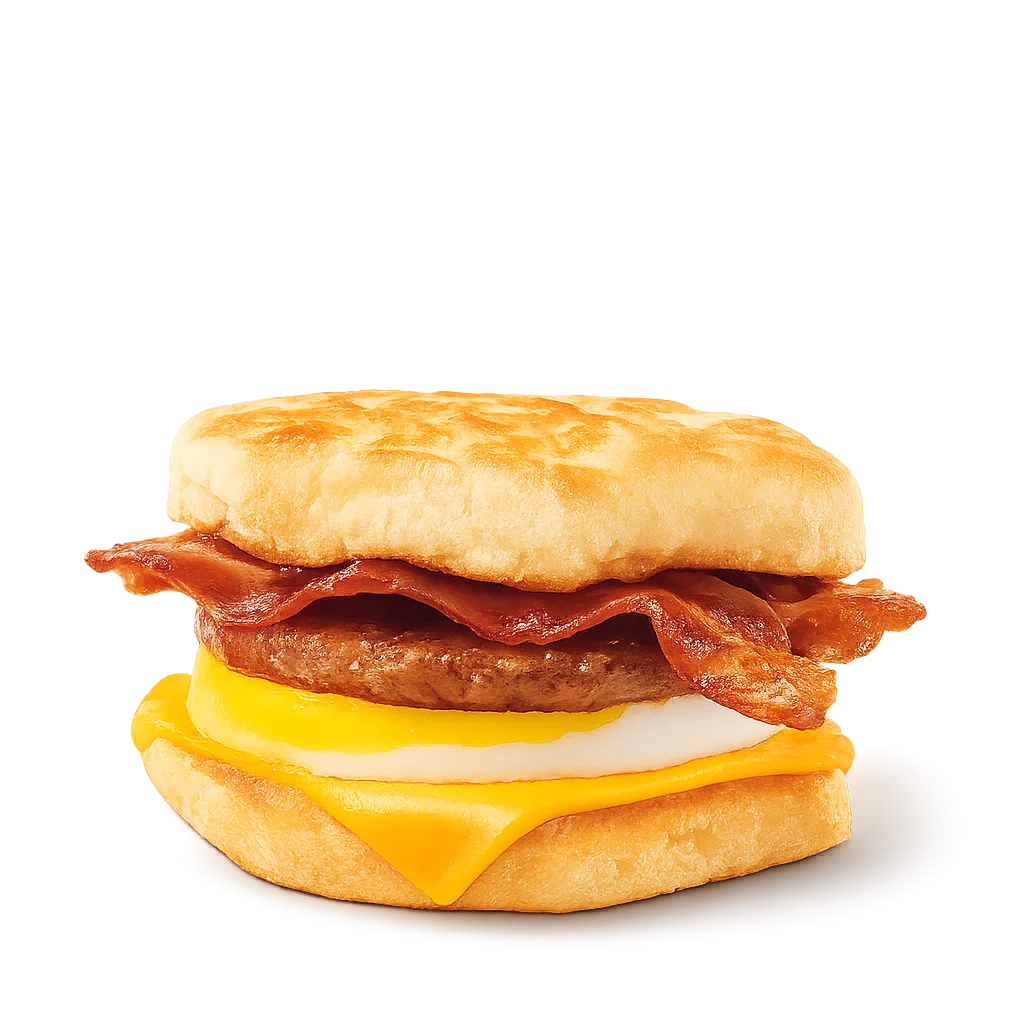 Tim Hortons Double Stacked Breakfast Sandwich