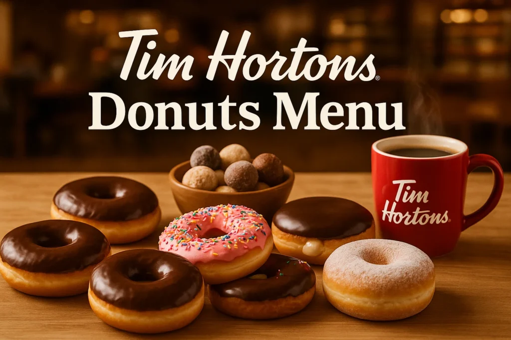 Tim Hortons Donuts Menu